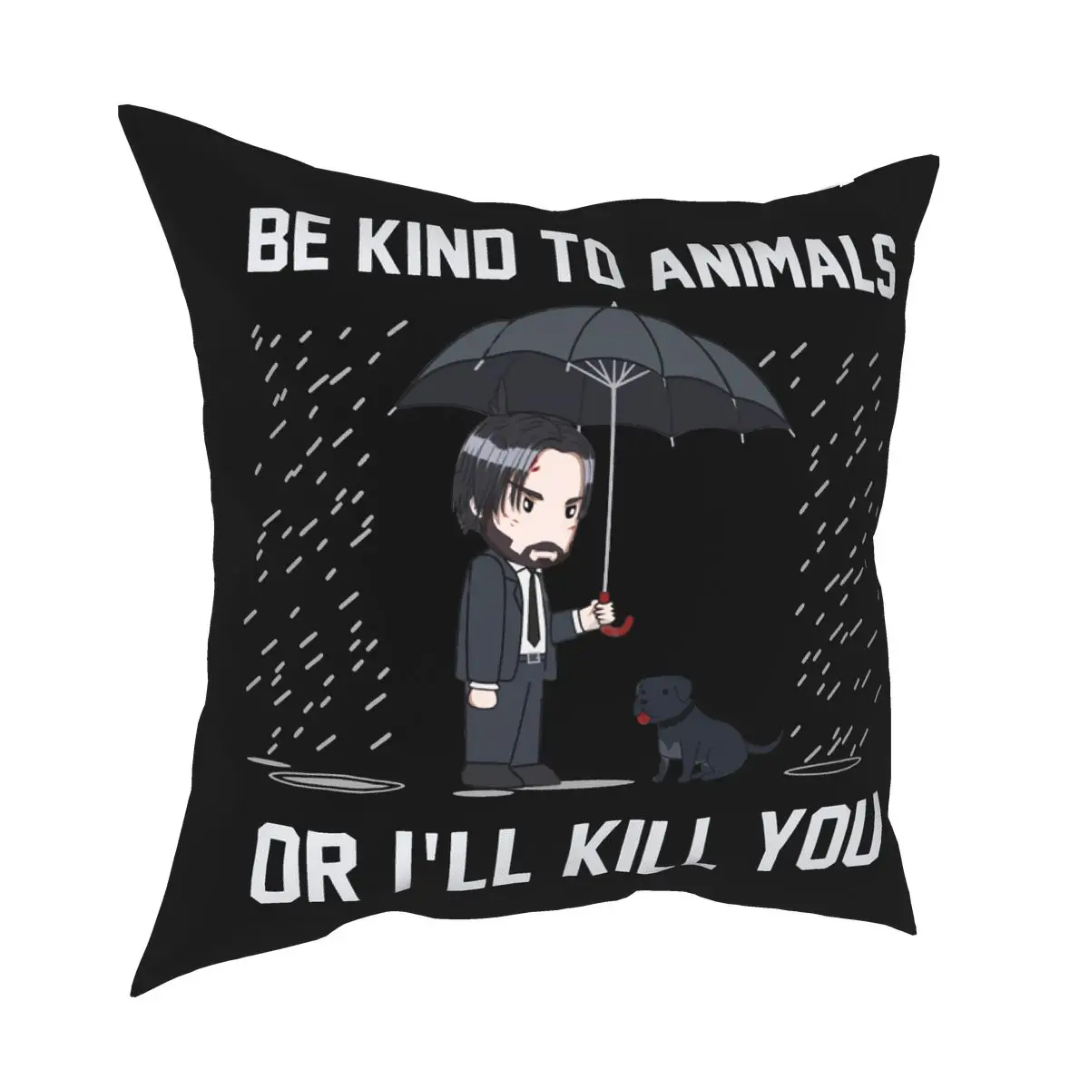 

Goblin Slayer Pillowcover Home Decorative Be Kind to Animals or Ill Kill You Cushions Throw Pillow for Home Double-sided Print