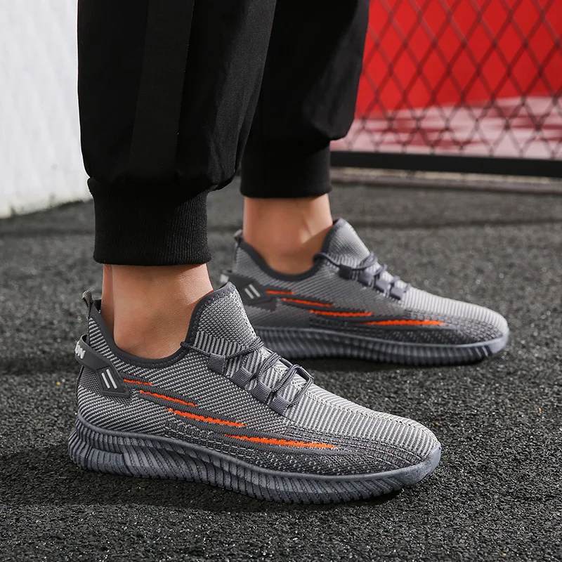 

Men New Fashion Breathable Canvas Outdoor Sneaker for Male Casual Sport Running Tennis Shoes Light Weight Comfortable Tricolor