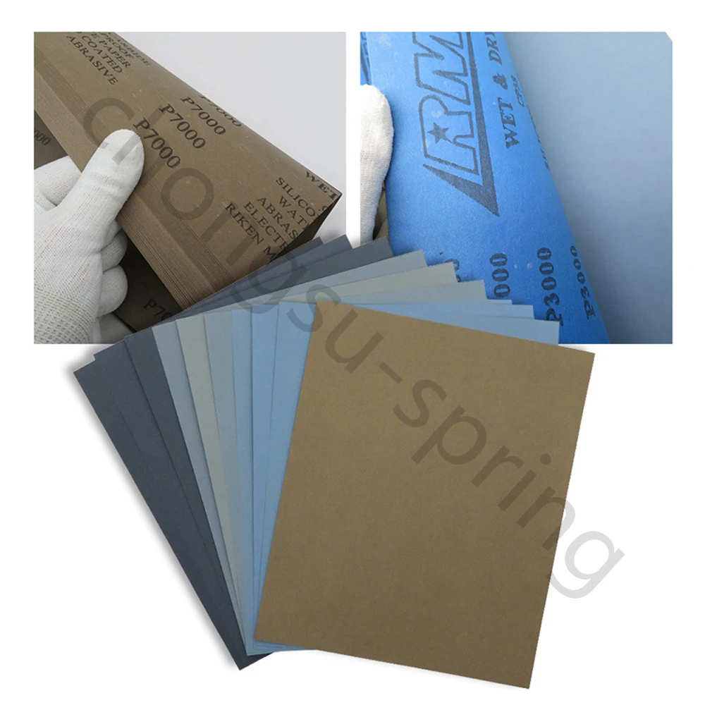 230x280 мм листы сухой и влажной наждачной бумаги карбид кремния абразивной 400 7000