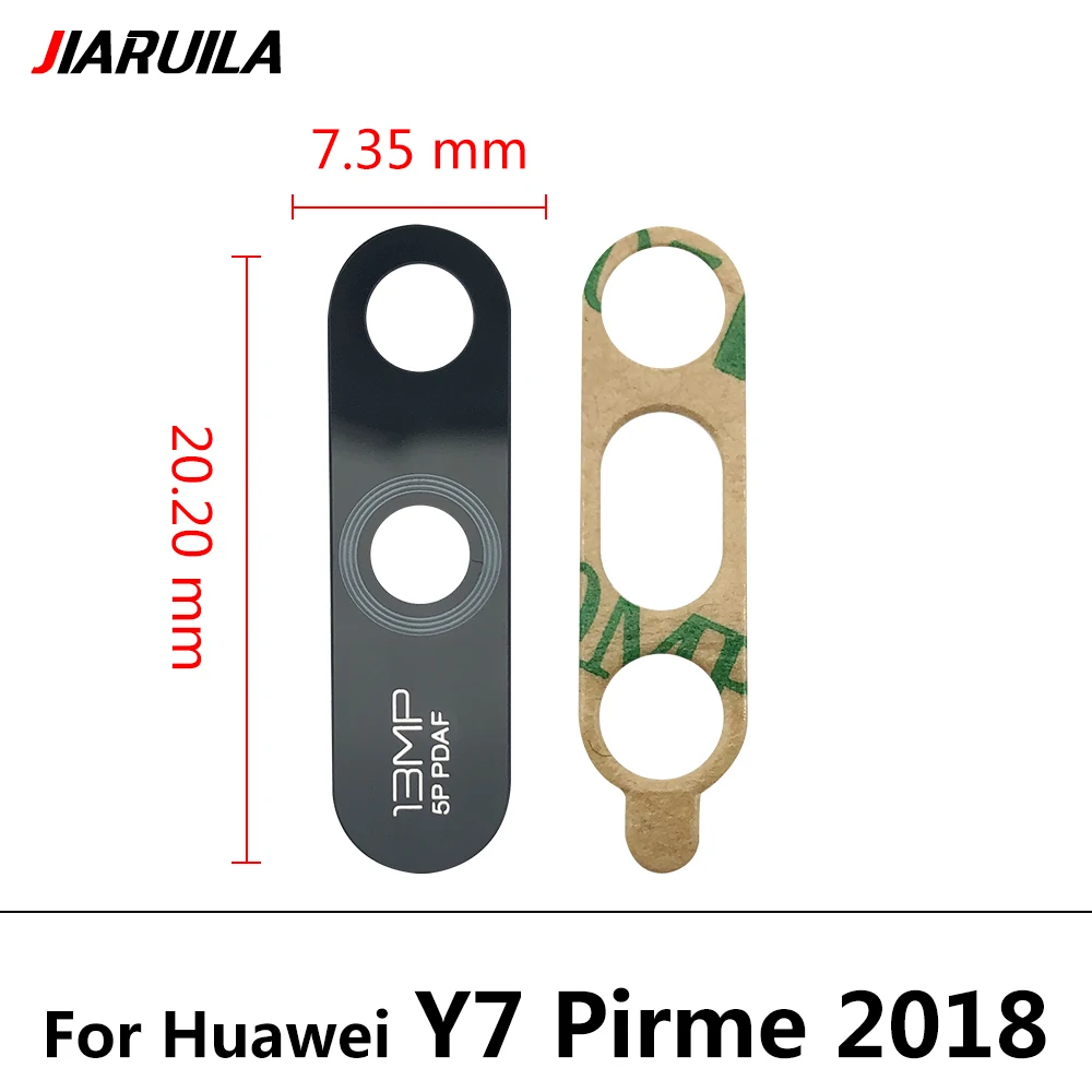 10 шт. новая стеклянная линза задней камеры для Huawei Y6 Pro Y7 Prime Y9 2019 стекло с клеем