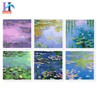 Набор для рисования по номерам на холсте водяная Лилия, 40x40 см