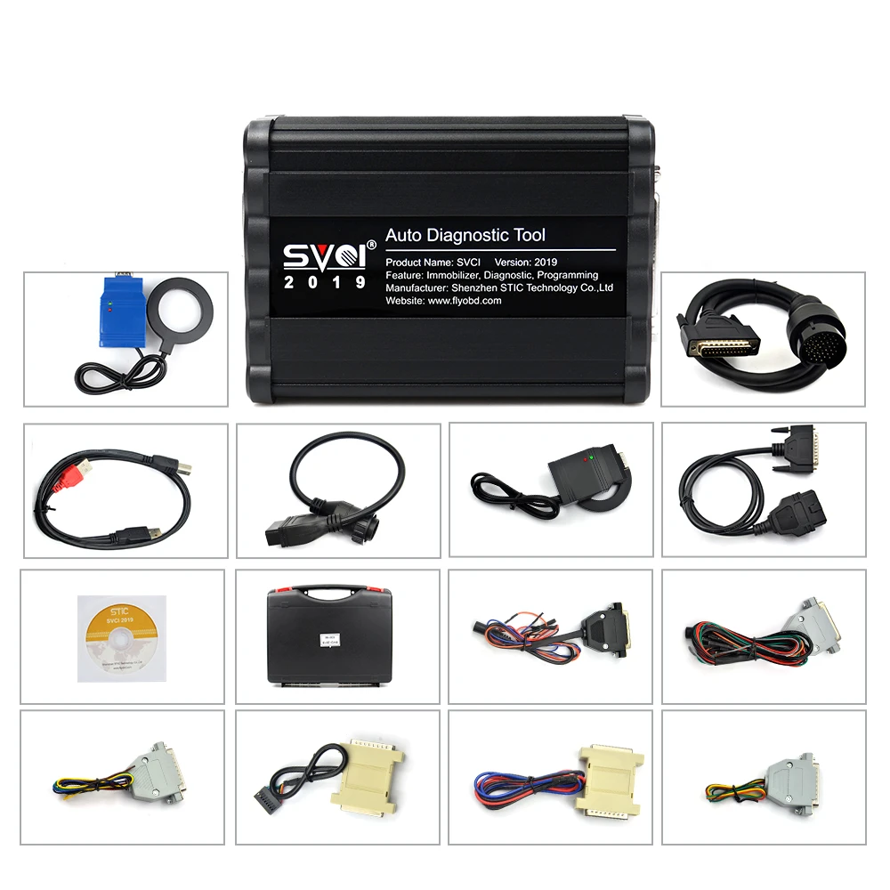 SVCI OBD2 ключевой программист FVCI VVDI2 V2015 V2014 FVDI J2534 без ограничений Fvdi abrites commander