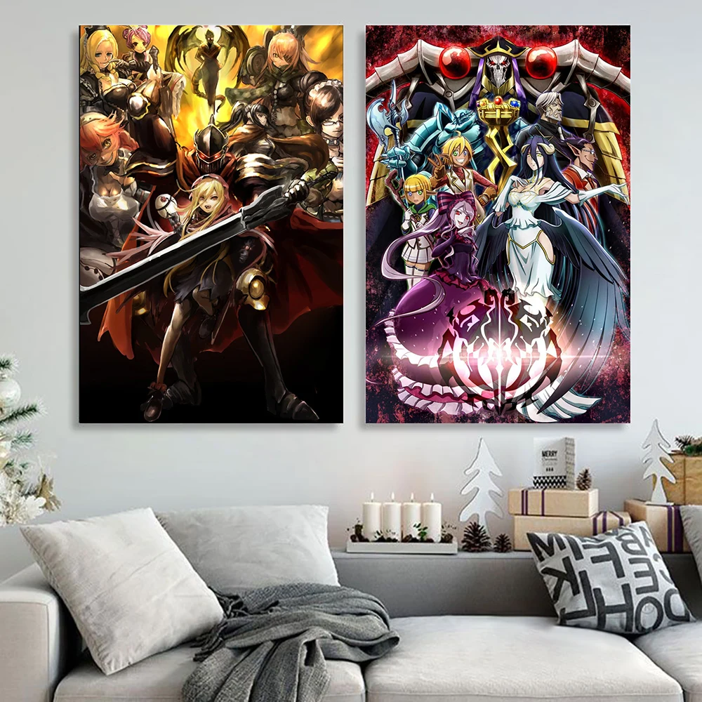 

HD Janpnese Anime Overlord retro posters Canvas painting Very cool High Quality Painting For Home Decor Canvas painting