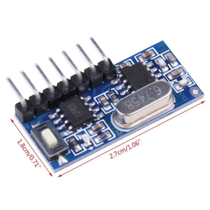 433 мгц радиочастотный модуль приемника 1527 беспроводной декодер 4 канала выхода