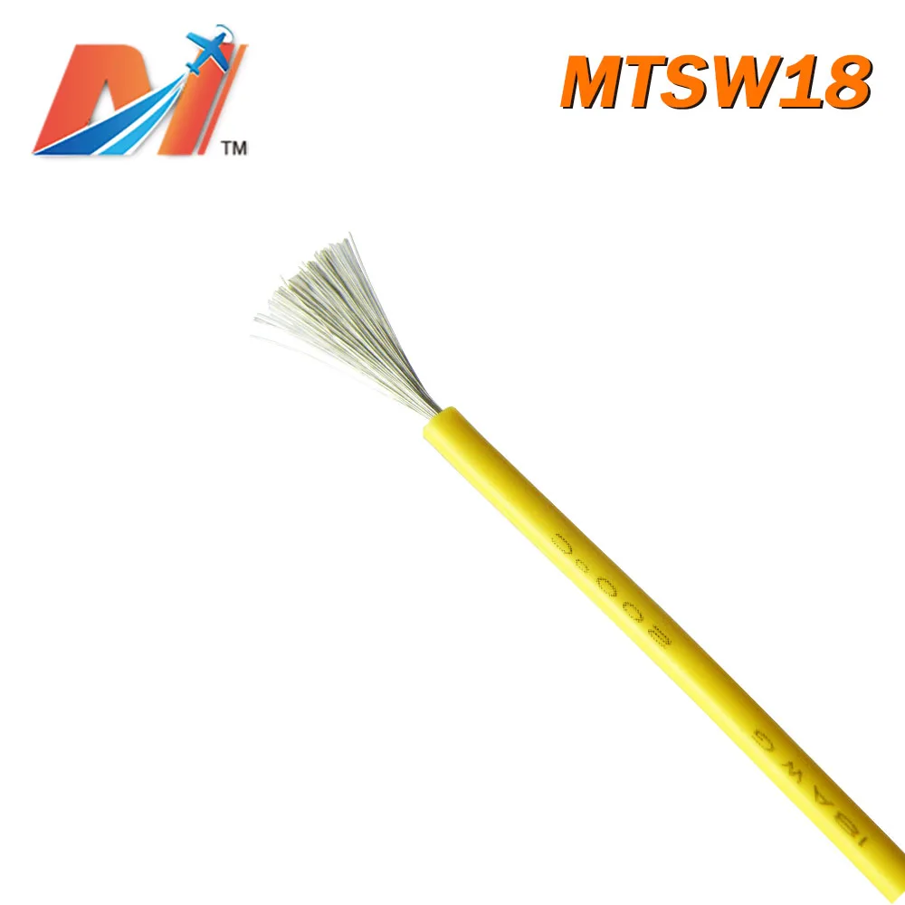 Maytech распродажа (1 метр) Мощный кремниевый провод AWG18 желтого цвета|Силовая