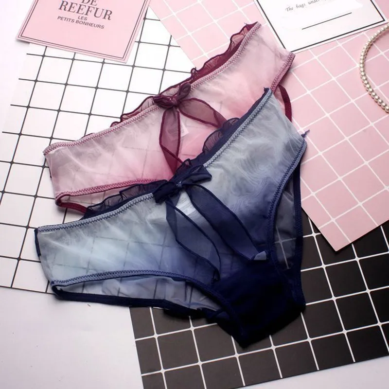 Трусики женские хлопковые с заниженной талией и бантом 3 цвета|Женские трусики| |