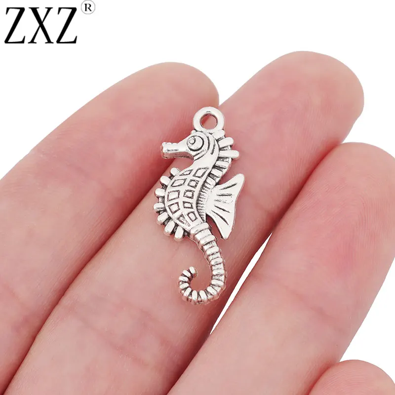 ZXZ 20 шт гиппокамп Seahorse Очаровательные Подвески для бус DIY браслета ожерелье