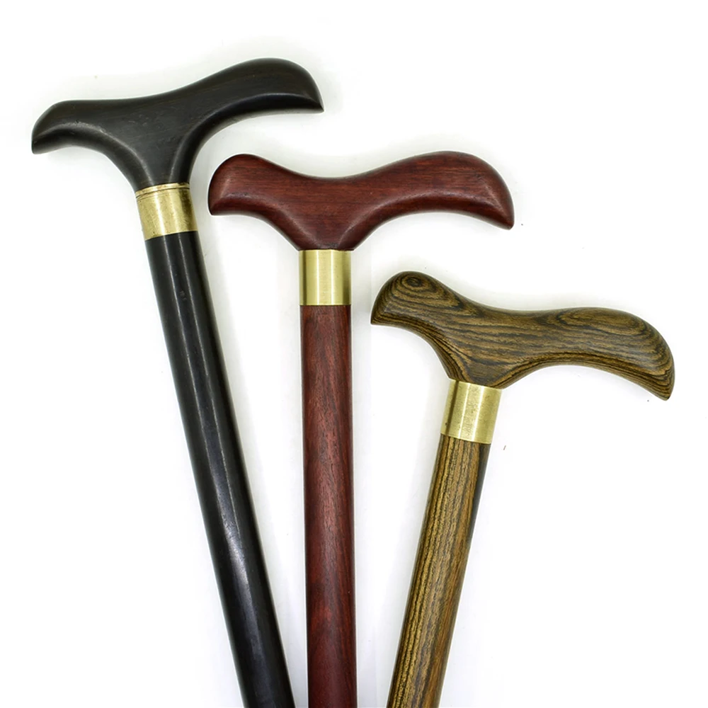 Деревянная Трость трехсекционная складная деревянная трость с T-образной ручкой