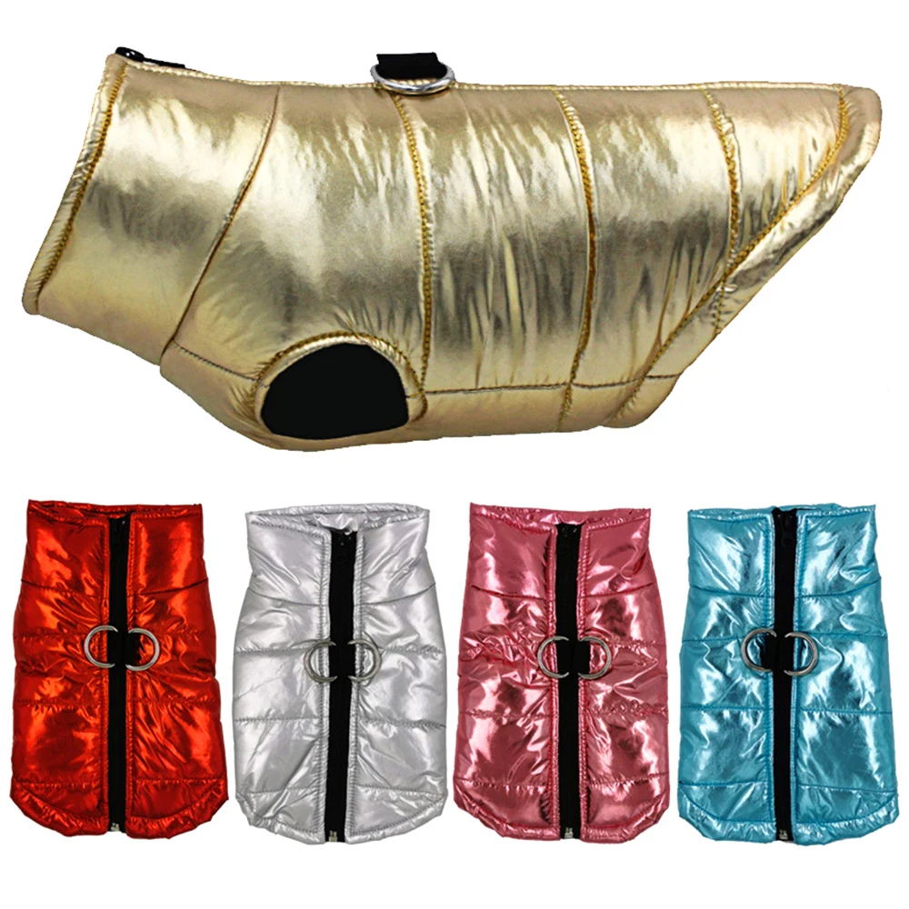 Водонепроницаемый жилет для собак зимняя теплая одежда пальто маленьких средних