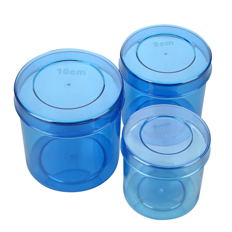 

1pcs 8cm 9cm 10cm Install iodophor cotton ball tank plastic ointment tank PC disinfection tank ointment tank Not broken high te