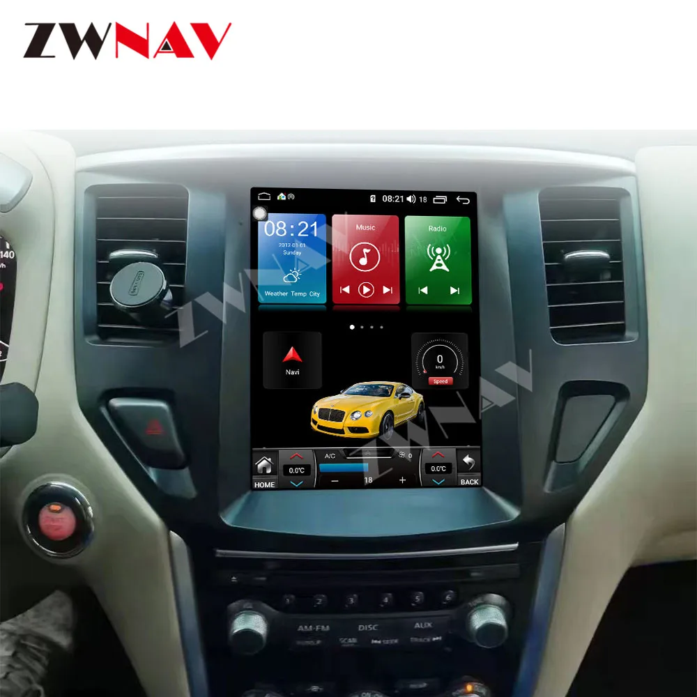 Android 11 для Nissan Pathfinder 2012 - 2019 автомобильный мультимедийный плеер радио GPS-навигация