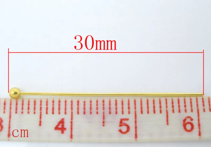 DoreenBeads 500 шт золотой цветной шарик шпильки 0 5x25 мм (24 калибра) (B03399) | Украшения и