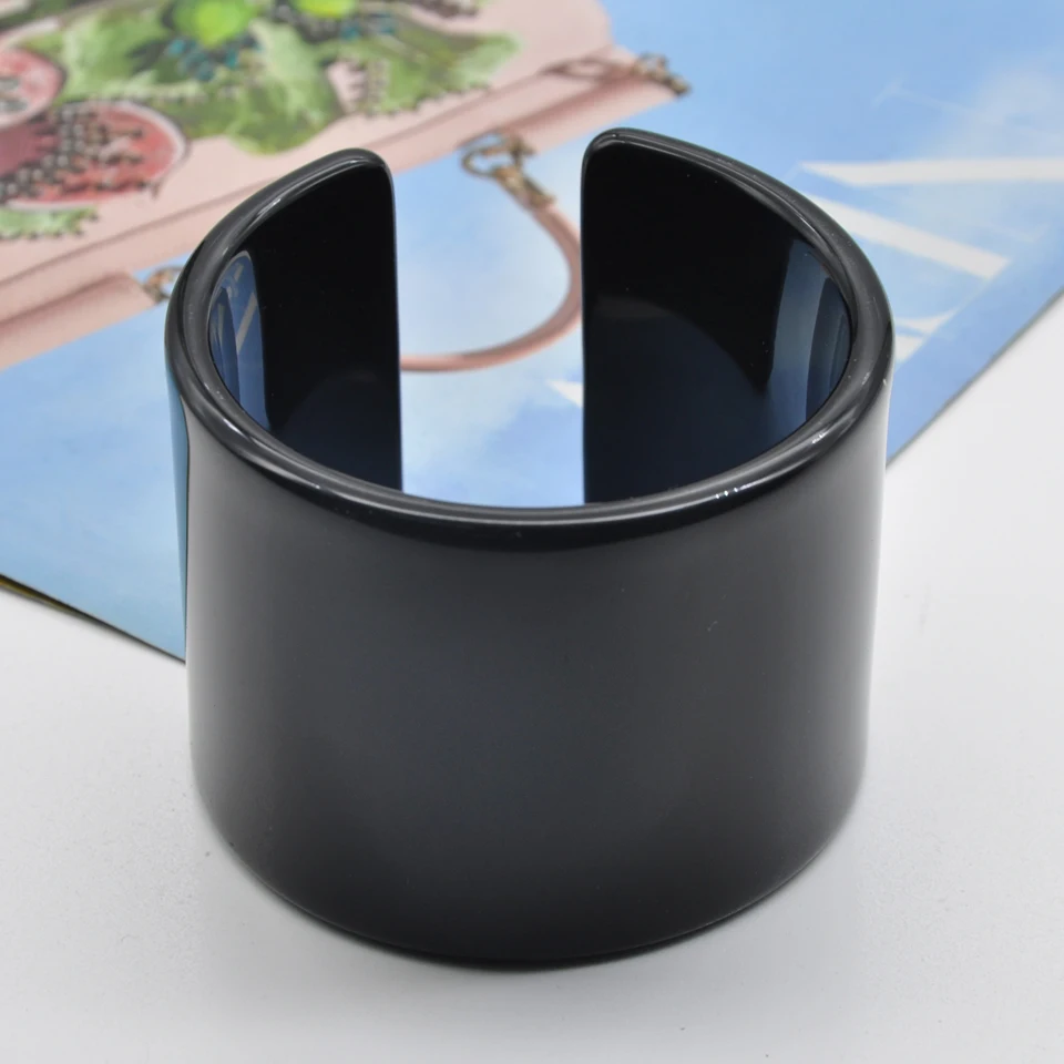 Женский массивный Браслет манжета из прозрачного акрила цвет белый