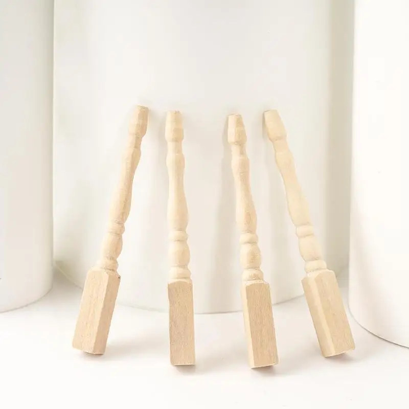 

Diy Miniature House Wooden Dollhouse Toys For Children Dollhouse Furniture Table Products Legs Accessories 1:12 4pcs Handma D2S3