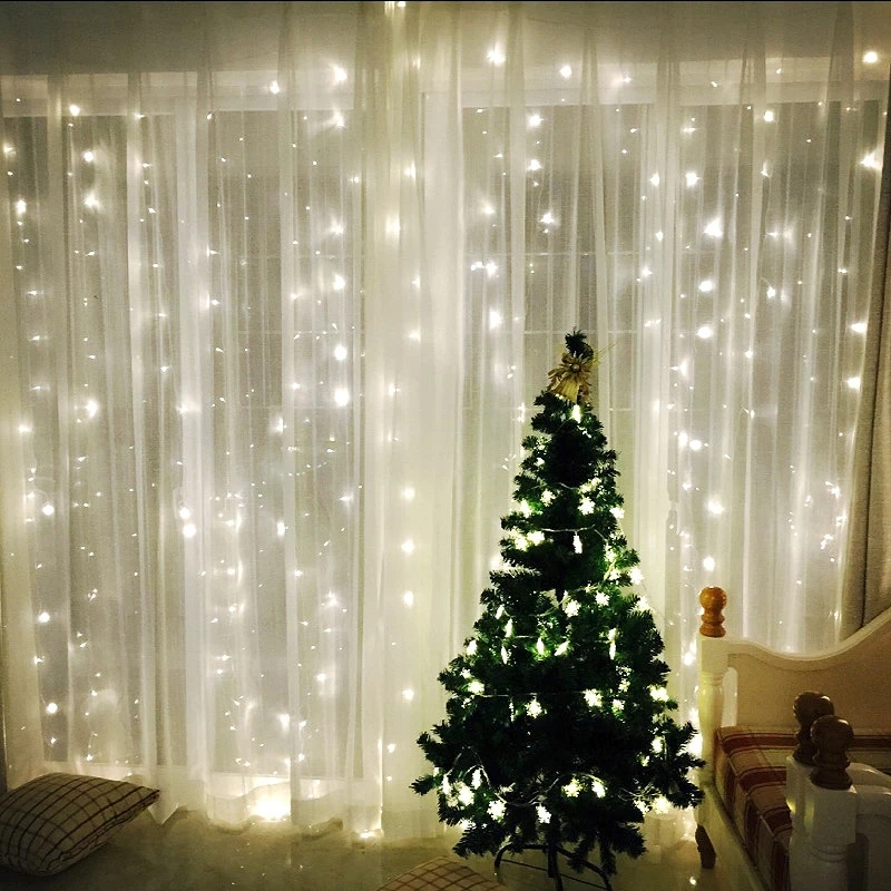 

Fullcolor Curtain LED Garland Light String Fairy Lights Copper Wire USB Remote LED Wedding Christmas Dalcony Decoration Lights