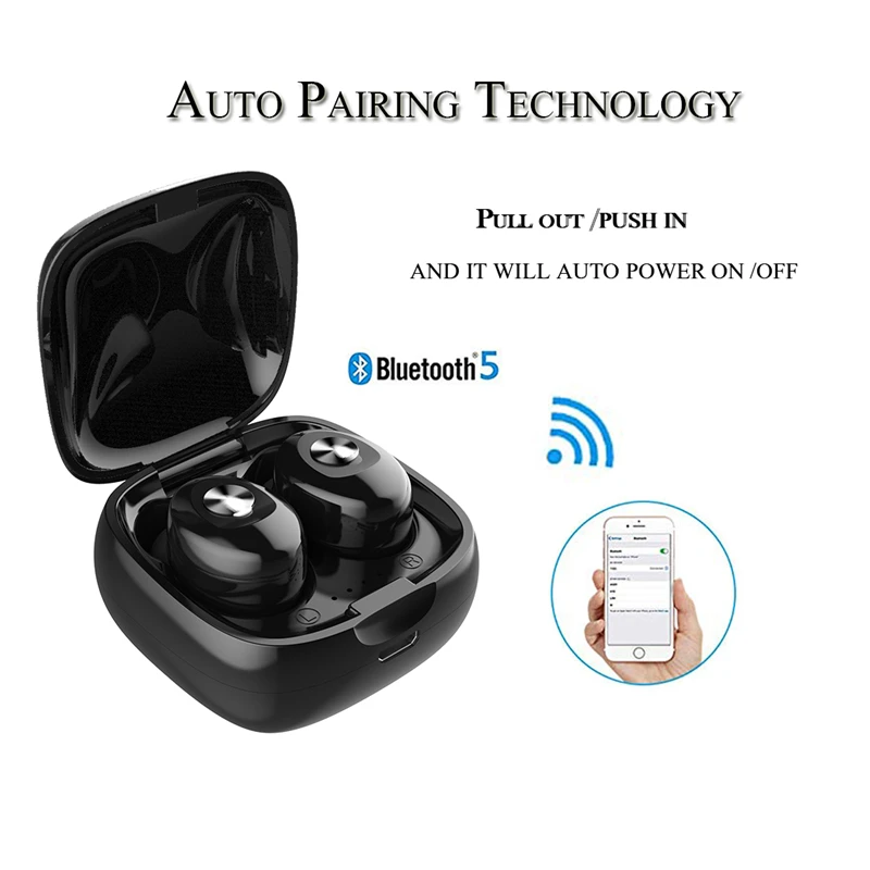 Беспроводные наушники XG12 TWS Bluetooth 5 0 Спортивная игровая гарнитура с