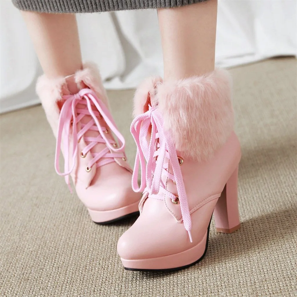 SAGACE очаровательные сексуальные сапоги на платформе высоком каблуке зимние