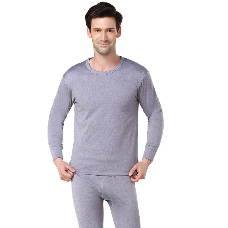 man Warm suit Womne термобелье большого размера модное термобелье с длинным рукавом термо хлопок зима бархат толстый флис теплый сон - Цвет: man Warm suit