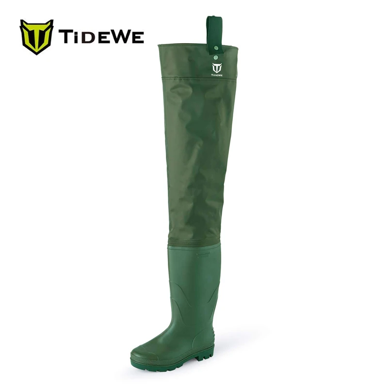 TideWe легкие двухслойные ПВХ/нейлон для ловли нахлыстом бедер сапоги охоты ботинки