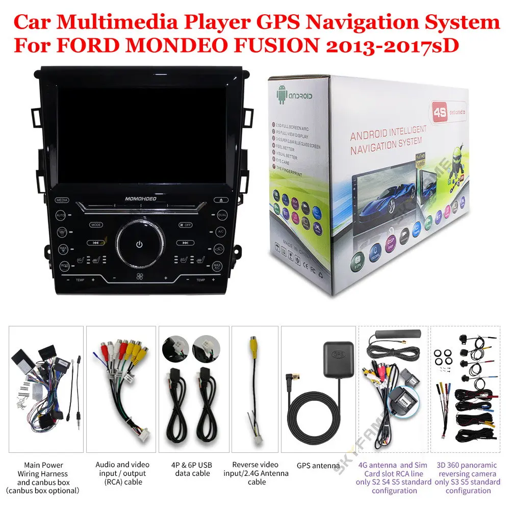 

For FORD MONDEO FUSION 2013-2017 Accessories Car Android Multimedia Player Radio 9inch IPS Screen Stereo GPS Navigation System