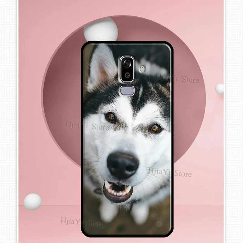 Защитный чехол Animal Husky для Samsung Galaxy J7 J5 J3 2016 A5 A3 2017 A6 A8 J4 J6 Plus J8 A9 2018 из мягкого материала.