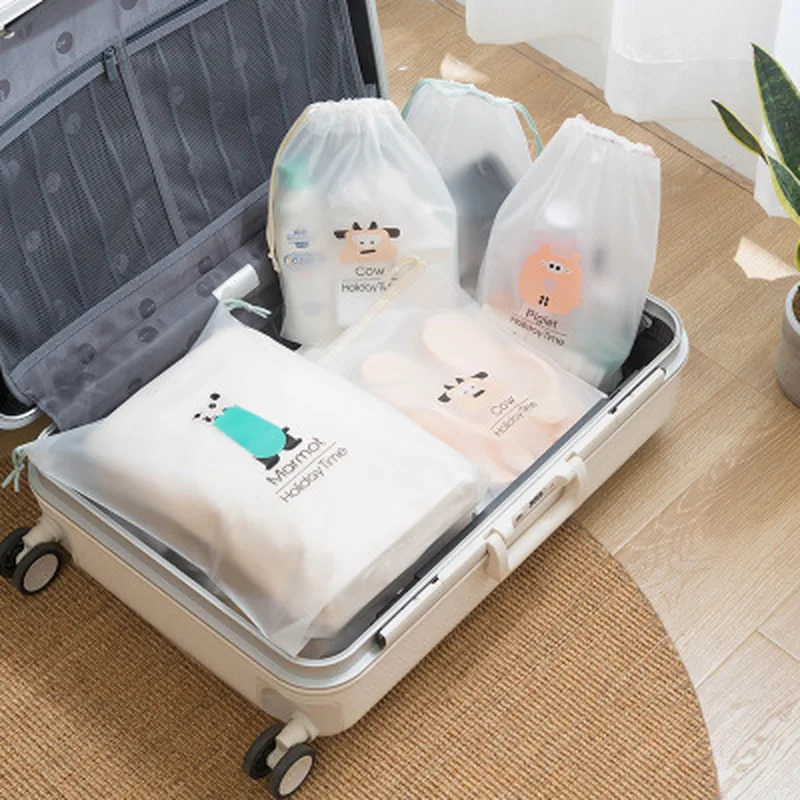 Прозрачные чехлы на шнурке для путешествий Сумка Для Хранения Туалетных