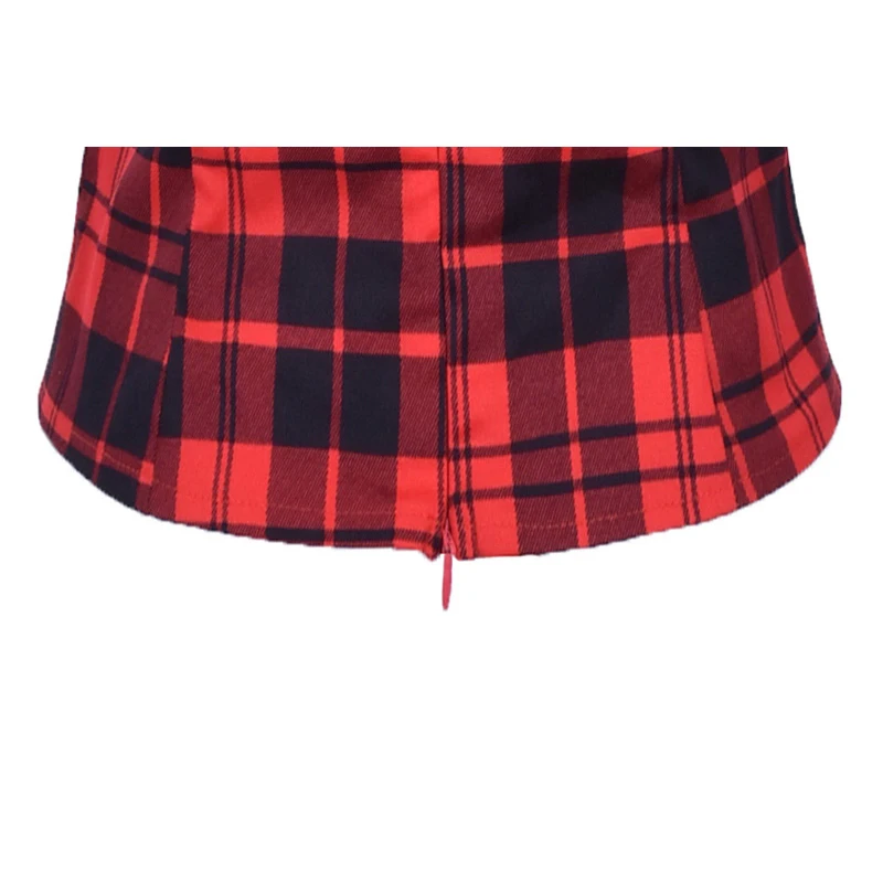 Красный Клетчатый винтажный укороченный топ летняя одежда для женщин ретро Топ в