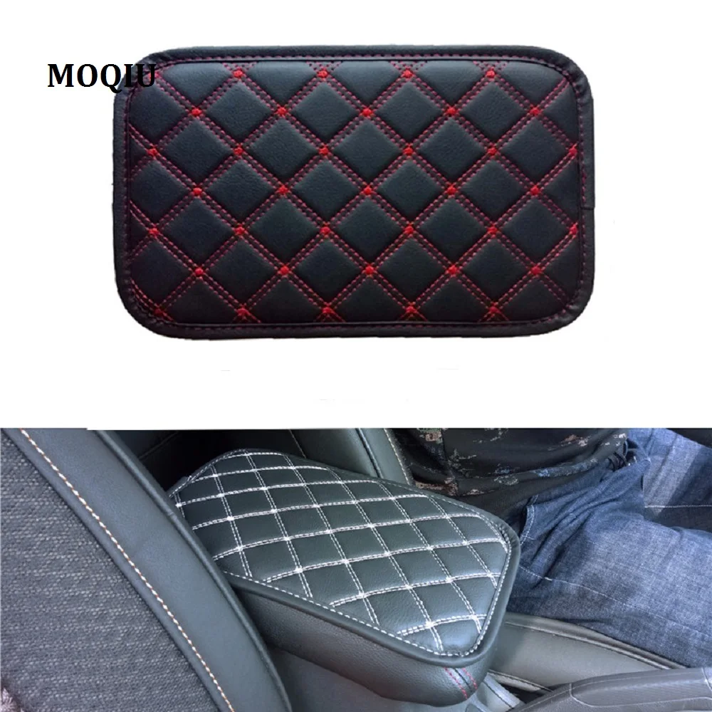 

MOQIU car arm cushion covers universal center console automatic seat arms box pads red support arm protection storage cushion