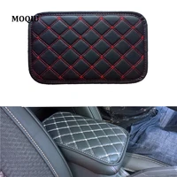 moqiu car arm cushion covers universal center console automatic seat arms box pads red support arm protection storage cushion