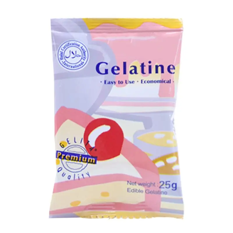 

Unflavored Gelatin Fish Glue Powder for Cooking Baking Ingredients Silver Leaf Sheet Kitchen Bar Supplies