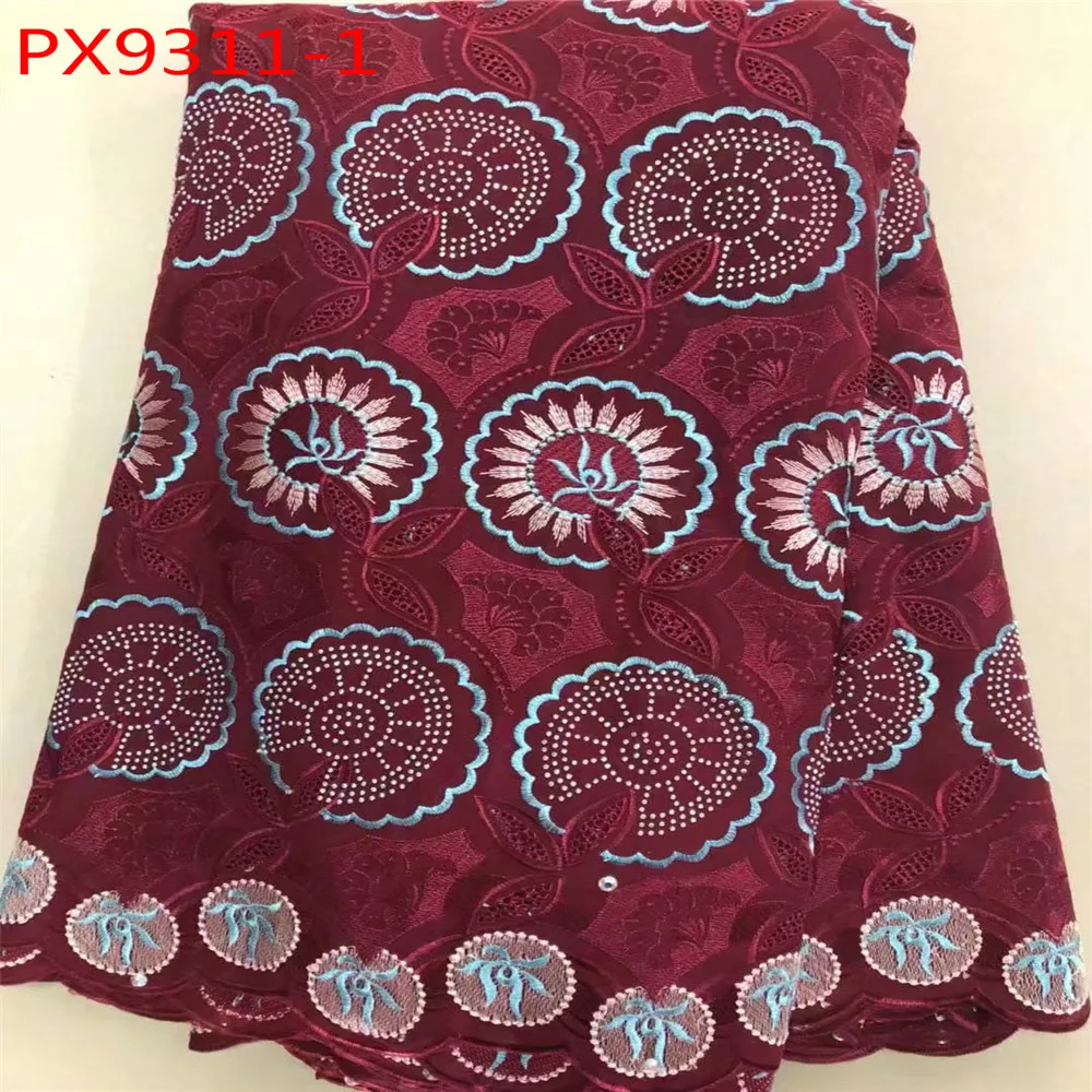 Новое поступление Высококачественная швейцарская хлопковая вуаль кружево