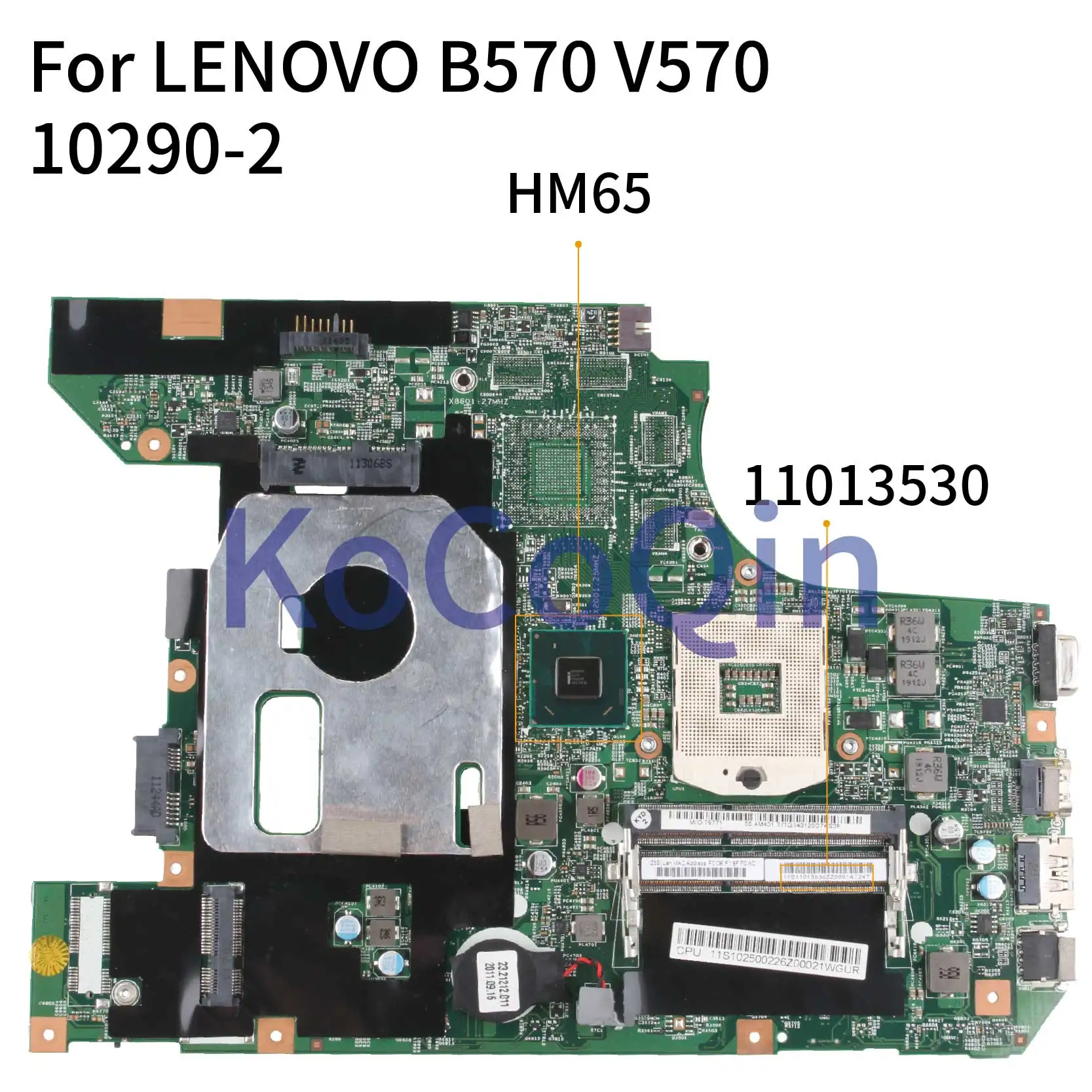 Материнская плата KoCoQin для ноутбука LENOVO Z570 HM75 материнская 10290 2 11013530 HM65|Материнские платы ноутбуков| |