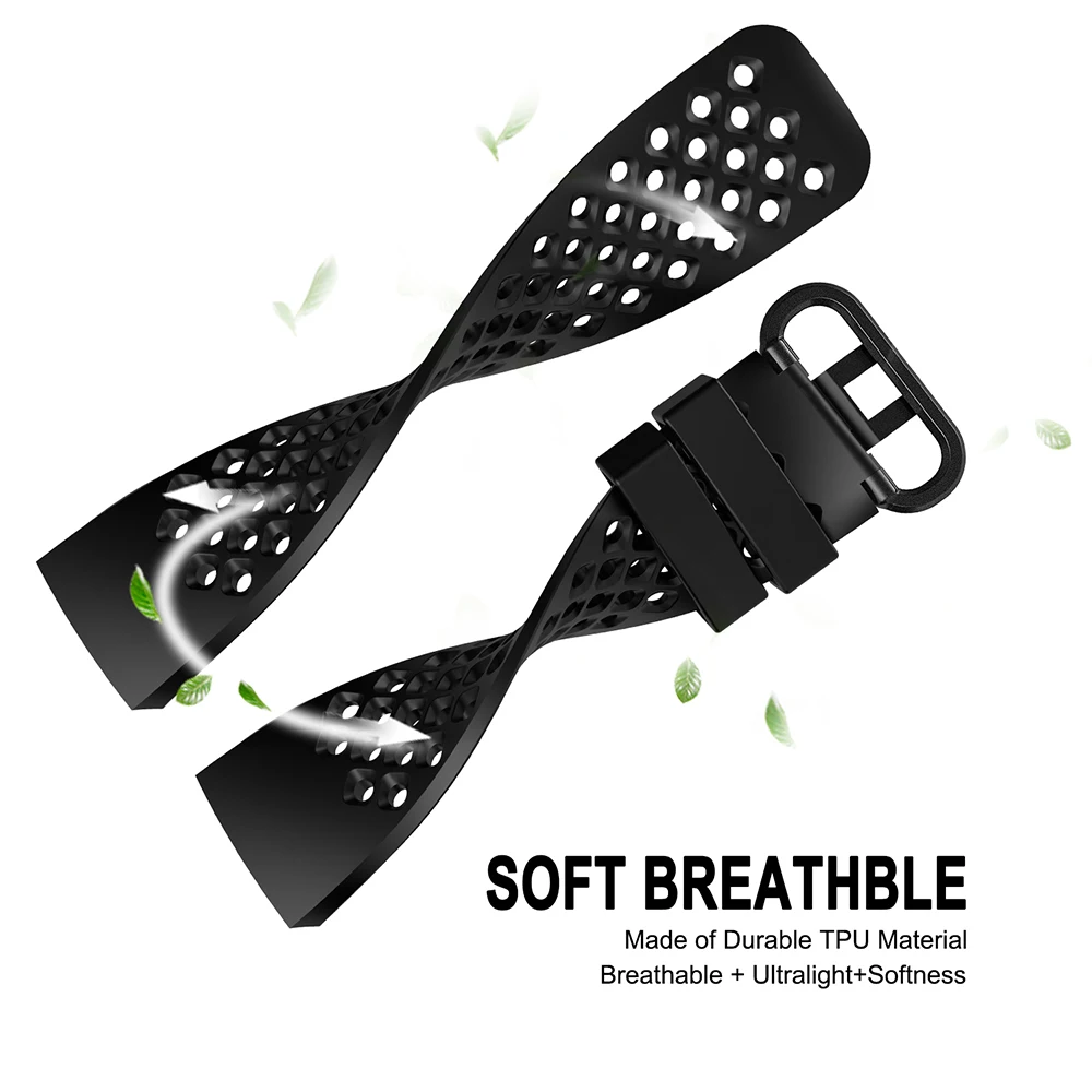 Honecumi Sporting Bands for Fitbit Charge 3 Band TPU Smart Watch Strap Replacement Accessories Wristband For | Электроника