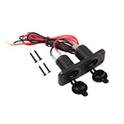 ABS автомобиль авто мотоцикл 12 в прикуриватель водонепроницаемая панель 2 розетки розетка