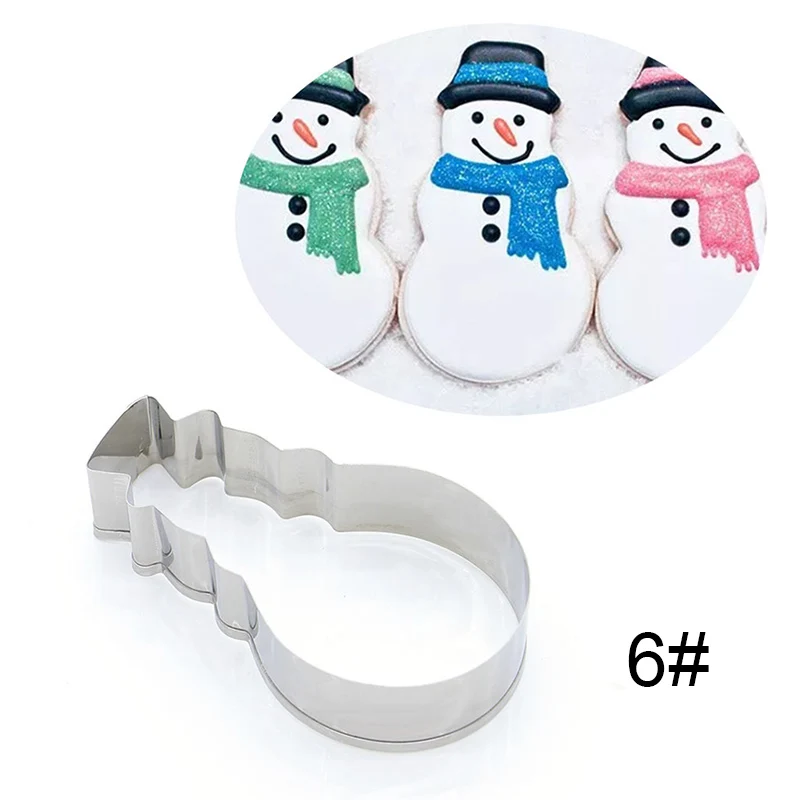 Нержавеющая сталь Рождественский торт печенье помадка резак формы выпечки кекс