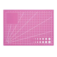 lmdz a5 pvc pink cutting mat with two sides useful and prefect measure tool for leather cutting and sewing project