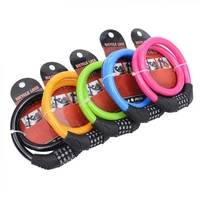 4 digit high quality lightweight portable combination password cycling security bike bicycle cable steel wire chain lock