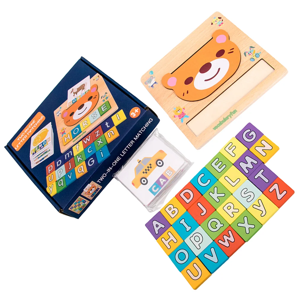 

Деревянная головоломка с буквами на английском языке, 1 набор