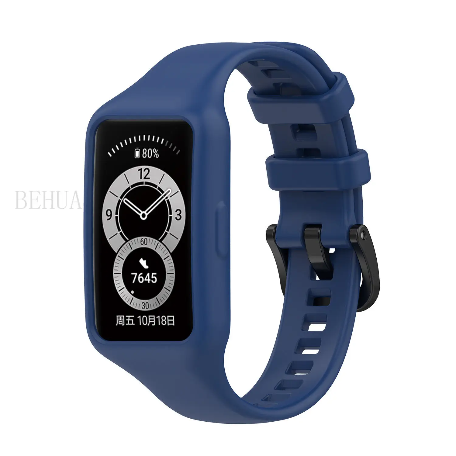 Ремешок для смарт-часов Huawei Band 6 силиконовый цветной сменный