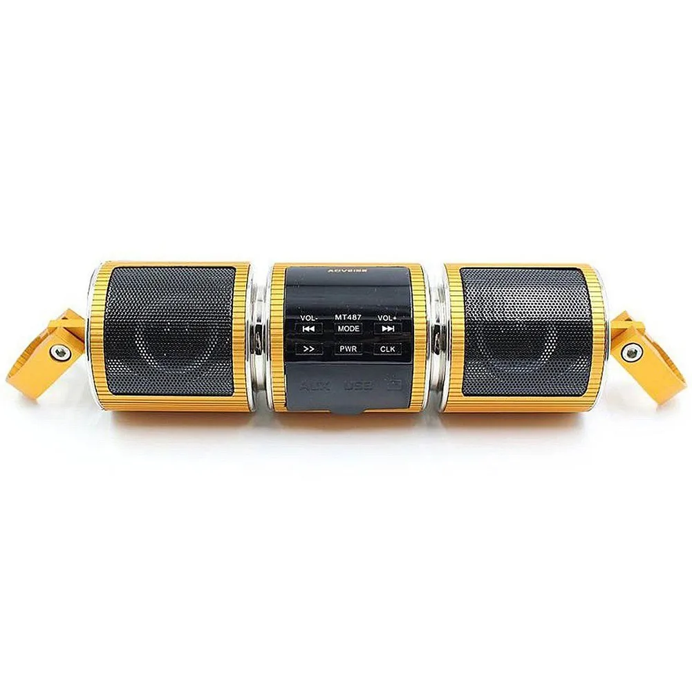 

New Motorcycle Handlebar Bluetooth Audio Radio MP3 Music Player Speaker Stereo Speaker Fm Radio Waterproof Metal All Aluminum