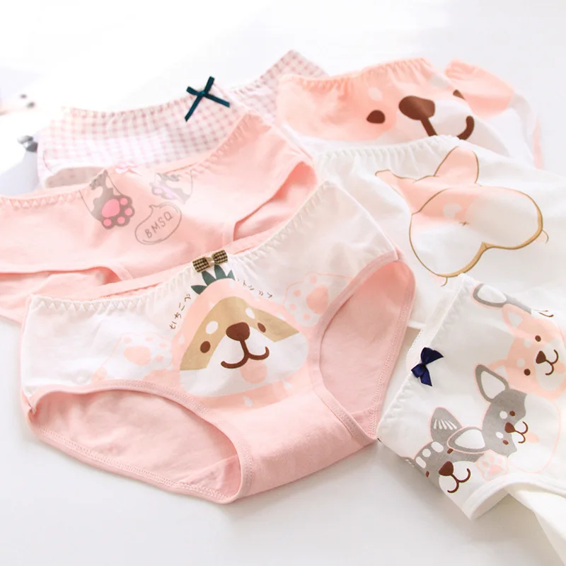 Аниме Неко Atsume с милым принтом в стиле лолита хлопковое нижнее белье трусы