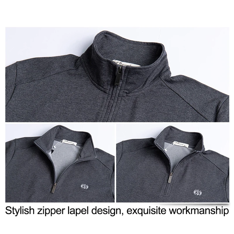 Рубашка поло мужская из чистого хлопка деловая Повседневная Блузка с длинным