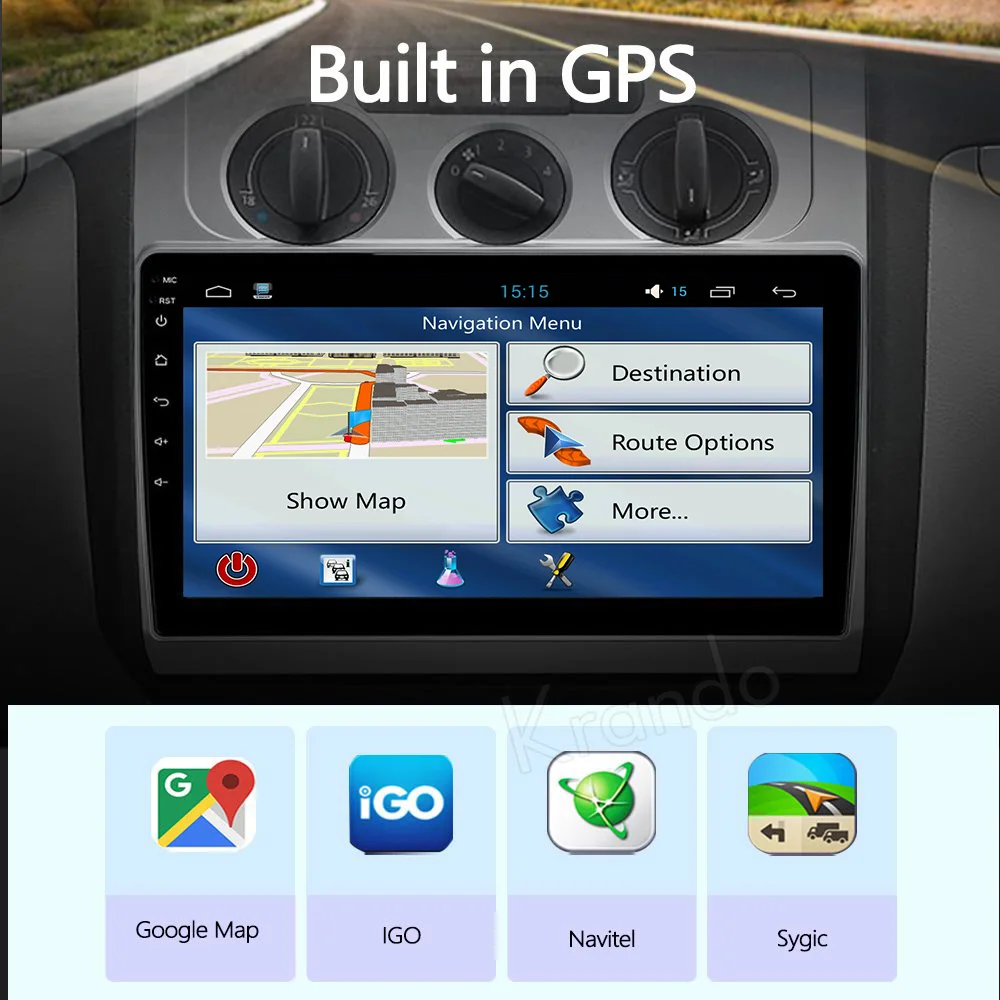 Krando Android 10 0 9 &quotIPS Full Touch автомобильное мультимедийное радио для Volkswagen VW Touran 1 2003 2010