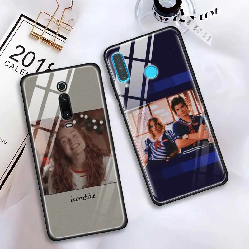 Чехол из закаленного стекла для Red mi 7 8A Note6 7 8 K20 K20 Pro, задняя крышка для Xiaomi mi A3 CC9E CC9, силиконовый край, чехол для чужих вещей