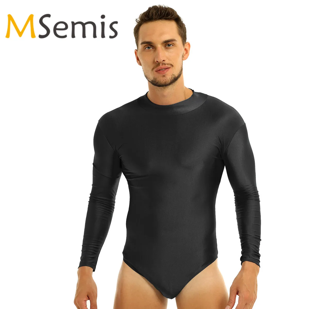 Купальник мужской костюм Кот латексный купальник с длинным рукавом и воротником