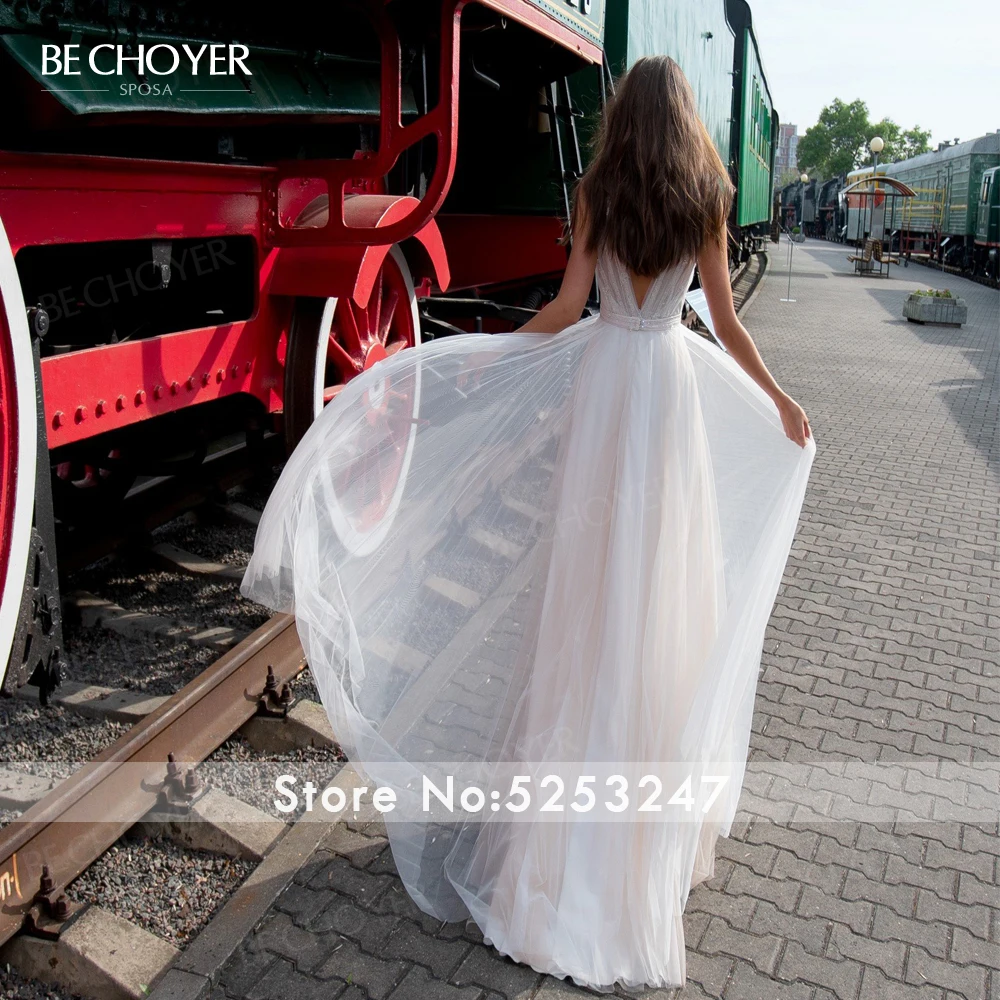 Vestido De Noiva с v образным вырезом и аппликацией свадебное платье без рукавов