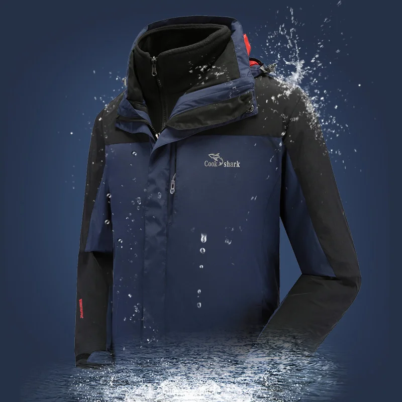 Куртка повар Акула 2020 Мужская Вельветовая стеганая ветровка мужская модная