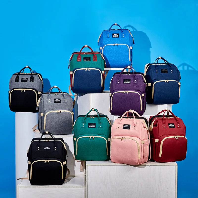 

Nappy Backpack Bag Mummy Large Capacity Bag Mom Baby Multi-function Waterproof Outdoor Travel Diaper Bags For Baby Care