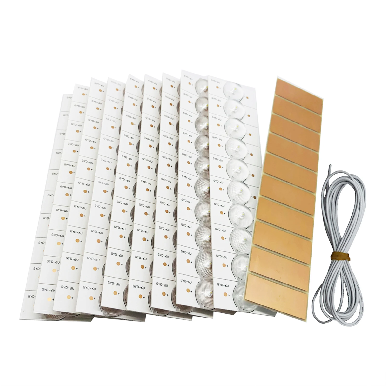 

100PCS 3V SMD Lamp Beads with Optical Lens Fliter for 32-65 LED TV Repair Led Light Strip Parts Accessories