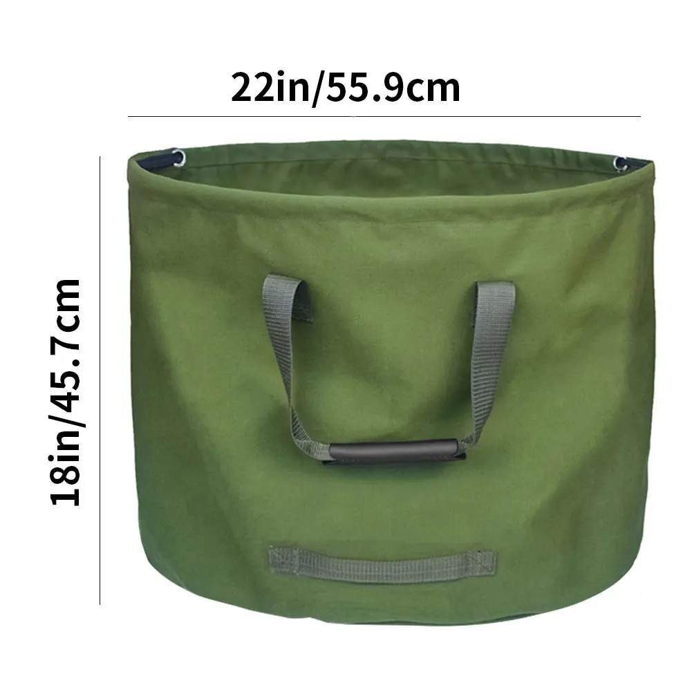 

600D Waterproof Oxford Cloth Garden Leaf Storage Bag For Plant Flower Garbage Bag Reusable Gardening Lawn Leaf Yard Waste Bag